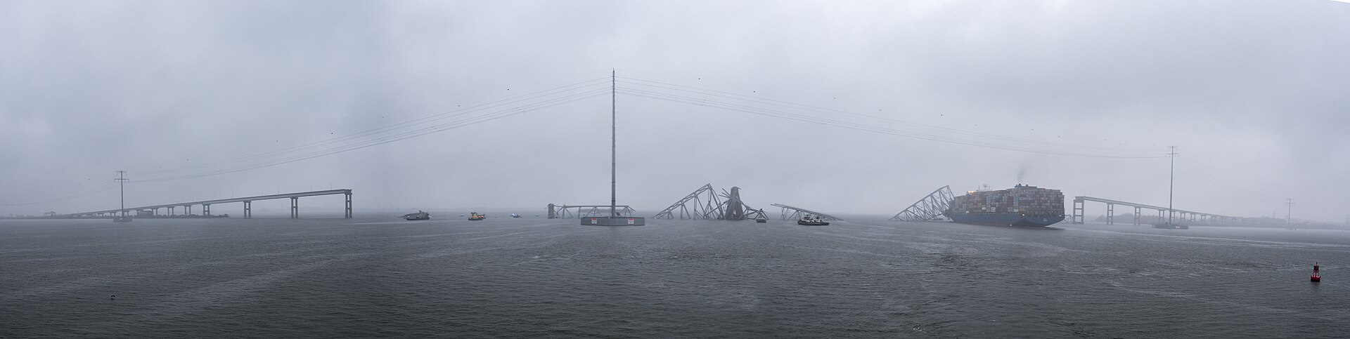 Francis Scott Key Bridge after collapse