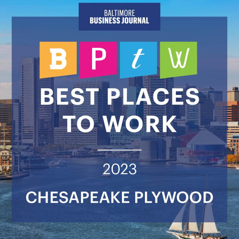 Baltimore Business Journal - Chesapeake Plywood Best Places to Work