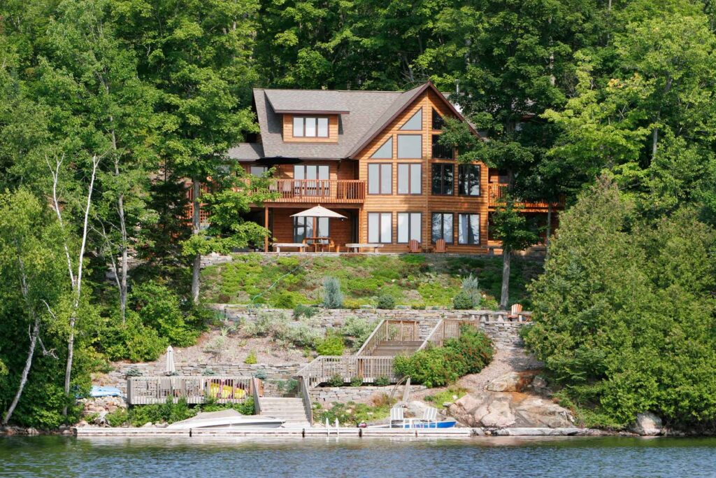 Marine Fir Plywood house and jetty
