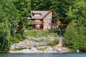 Marine Fir Plywood house and jetty