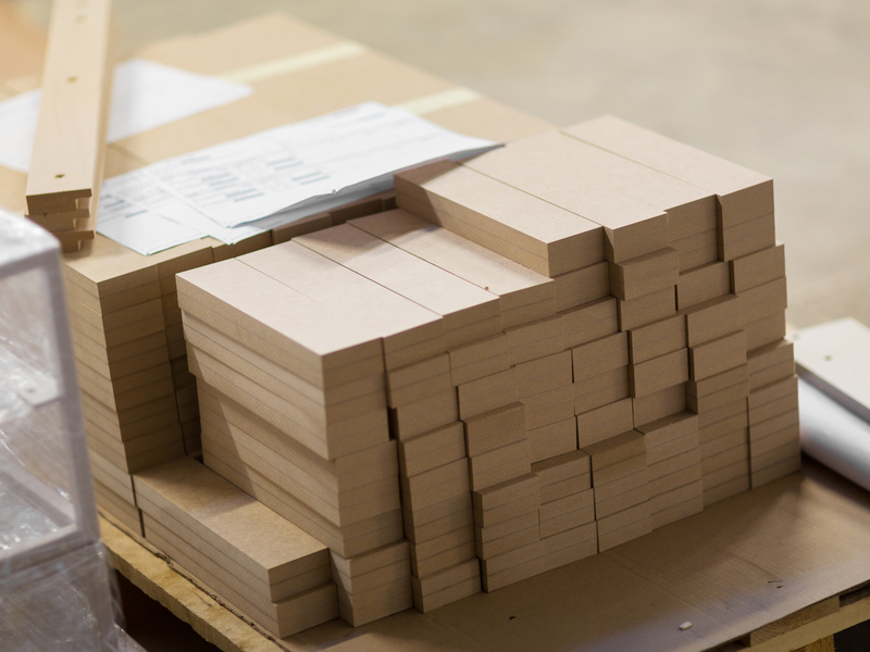 Stack of Medium Density Fiberboard (MDF)