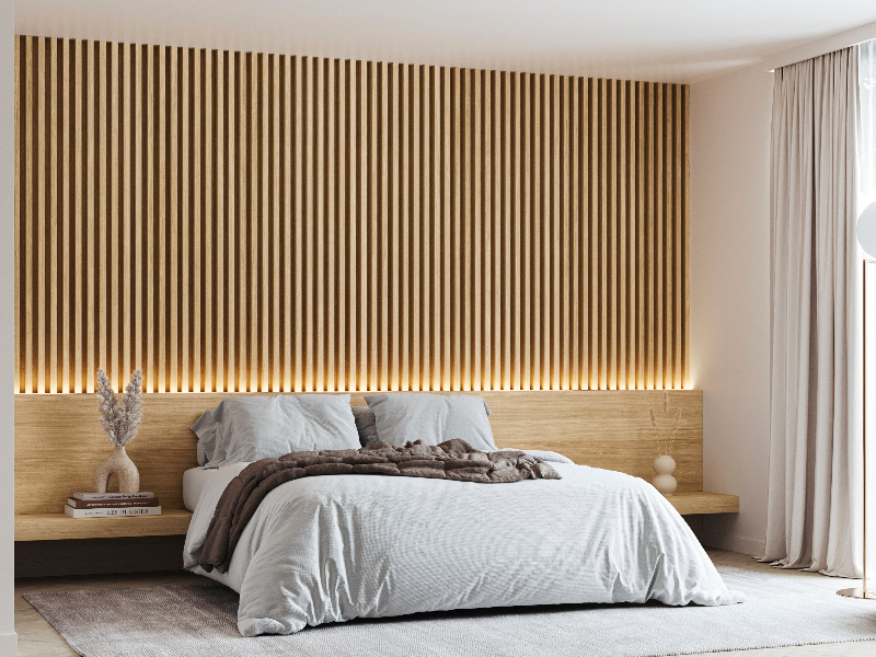 Prefinished astrata slats bedroom