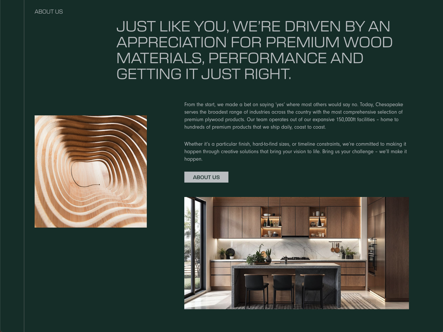 about us block screenshot