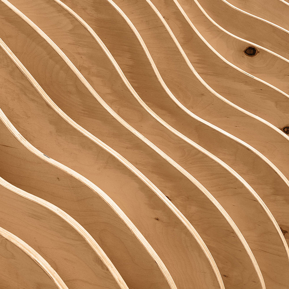 Plywood flow pattern