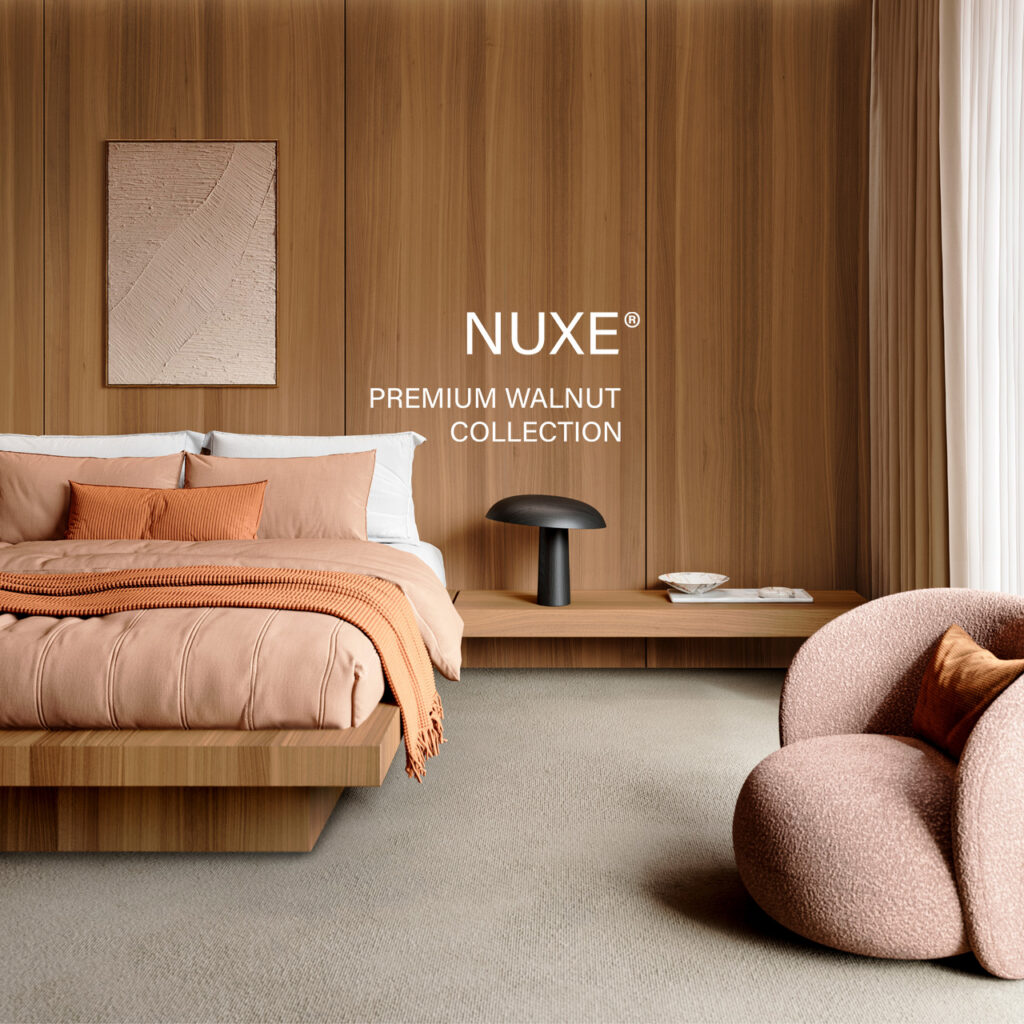 Bedroom scene decorated with Nuxe