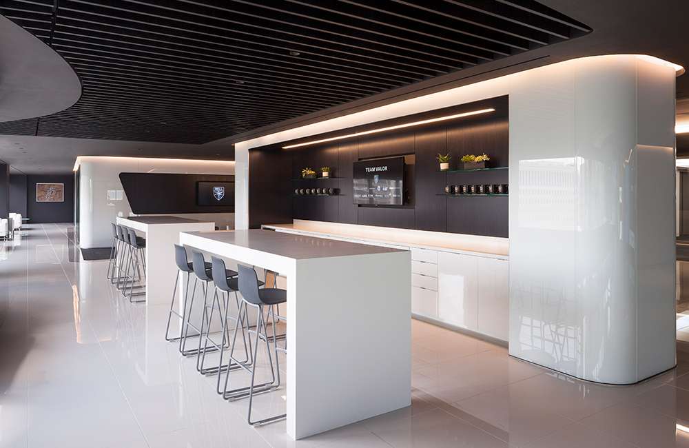 modern office kitchen