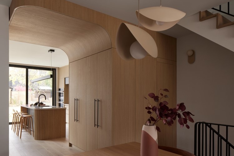 family home interior built with Unilin Master Oak