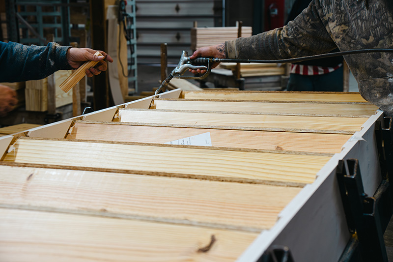 stairs being manufactured